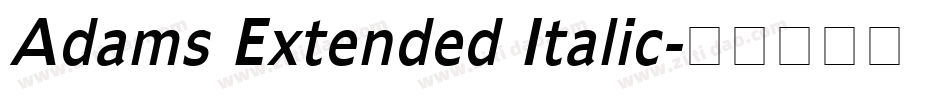 Adams Extended Italic字体转换